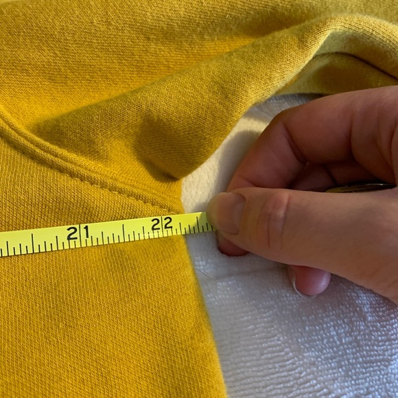 The North Face yellow mustard hoodie size medium - Picture 8 of 10